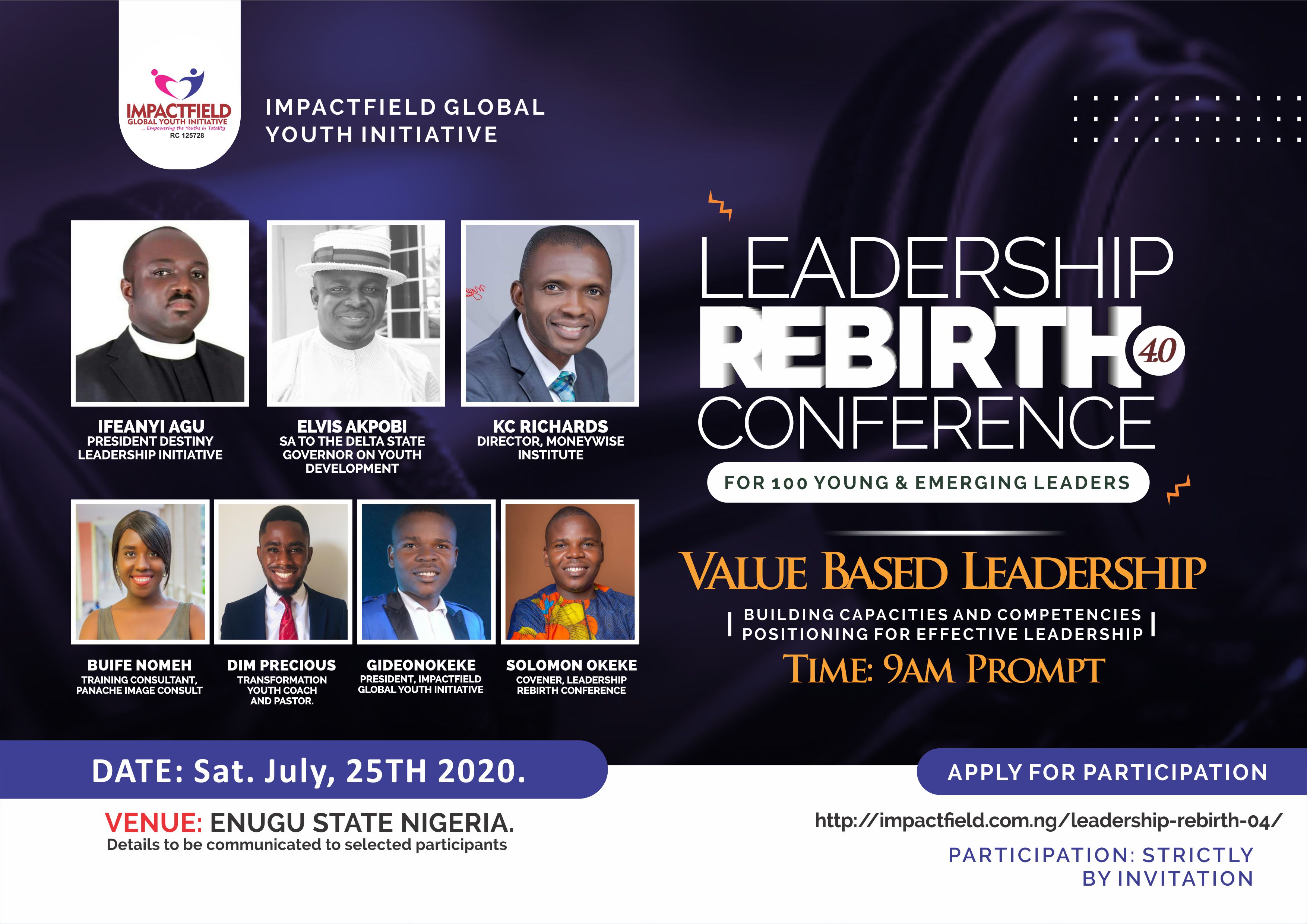 Leadership Rebirth Conference 4.0 - IMPACTFIELD GLOBAL YOUTH INITIATIVE